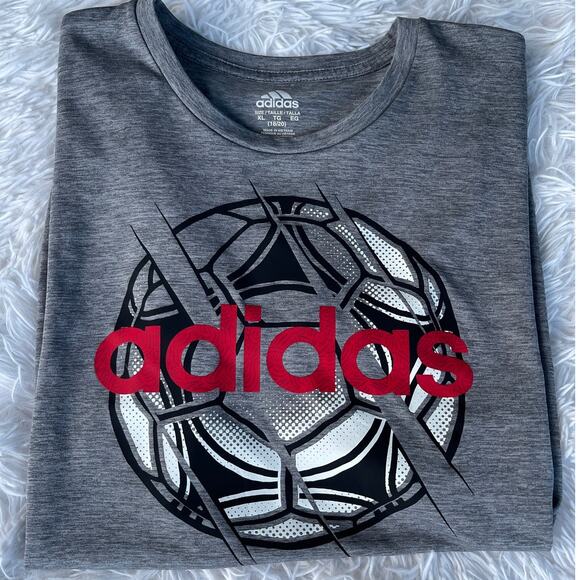 NWOT ADIDAS Training T-shirt Knitted Unisex Sz XL  (18-20) NWOT - Picture 7 of 7